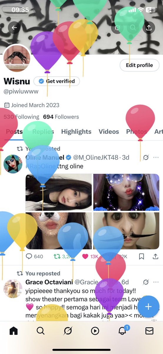 mau balon ga? <a href="/M_OlineJKT48/">Oline Manuel</a> <a href="/Gracie_JKT48/">Grace Octaviani</a>