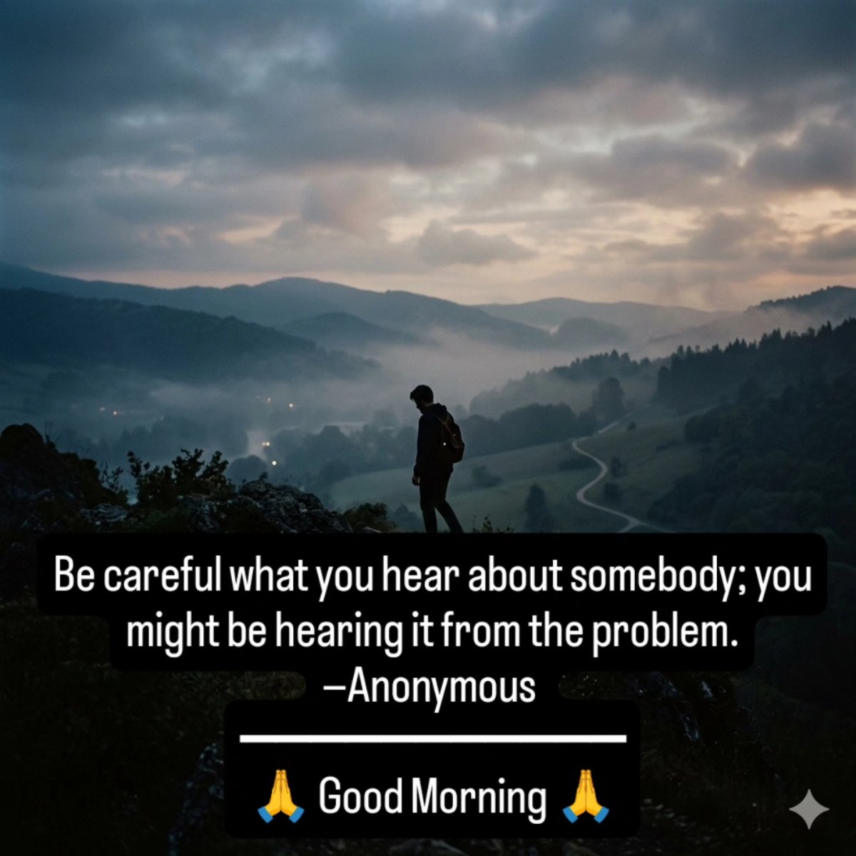 raliallahu's tweet image. Be careful what you hear about somebody; you might be hearing it from the problem.
—Anonymous 
━━━━━━━━━━━
#DailyMotivation #Daily 
#qoutesoftheday #qoute 
#MotivationalQuotes 
#dailyquotes