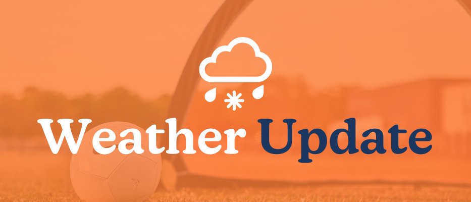 SoccerShotsCT's tweet photo. 🌧️ Weather update for Sunday, April 19th: All outdoor sessions are canceled due to the forecast. We look forward to seeing you next week! ⚽ #SoccerShots https://t.co/AM9ZFyPdWp