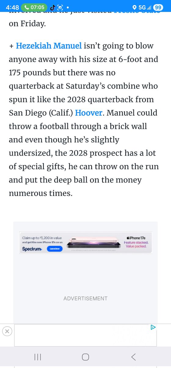 Hezekiah_Manuel's tweet photo. Had a good day today @RivalsHS  thank you for the invite for the second day and @adamgorney thank you for the write up. 
@SDProspectsFB @Daygofootball @SDPrepInsider @Coach_Caruso @burt_grossman @PPRPapaPig @CAPrepVarsity @TheHC_CoachLew @CoachDez_NCSA @CoachRLindley @coachwillgray