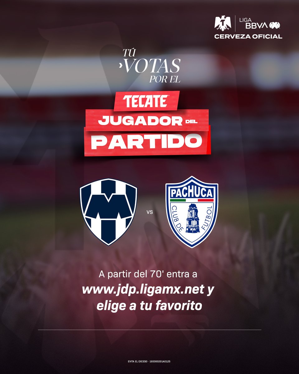 LigaBBVAMX's tweet photo. ¡Vota ya! 🫵🗳️

Elige al #TecateJugadorDelPartido aquí: https://t.co/tzQtydD7oI

Tienes hasta el 90' para participar.

@CervezaTecate | #TecatePorTi | #MTYPAC | #CHIPUE https://t.co/Hl3bmES1lB