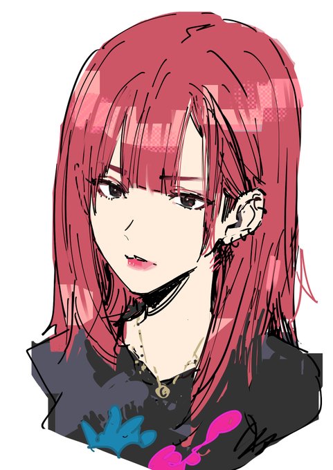 いいねして下さった方描きました!
美人さん描くのはむずい 