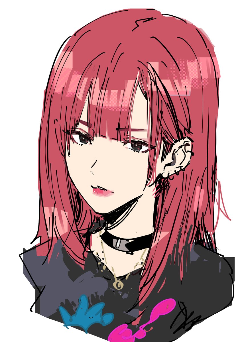 いいねして下さった方描きました!
美人さん描くのはむずい 