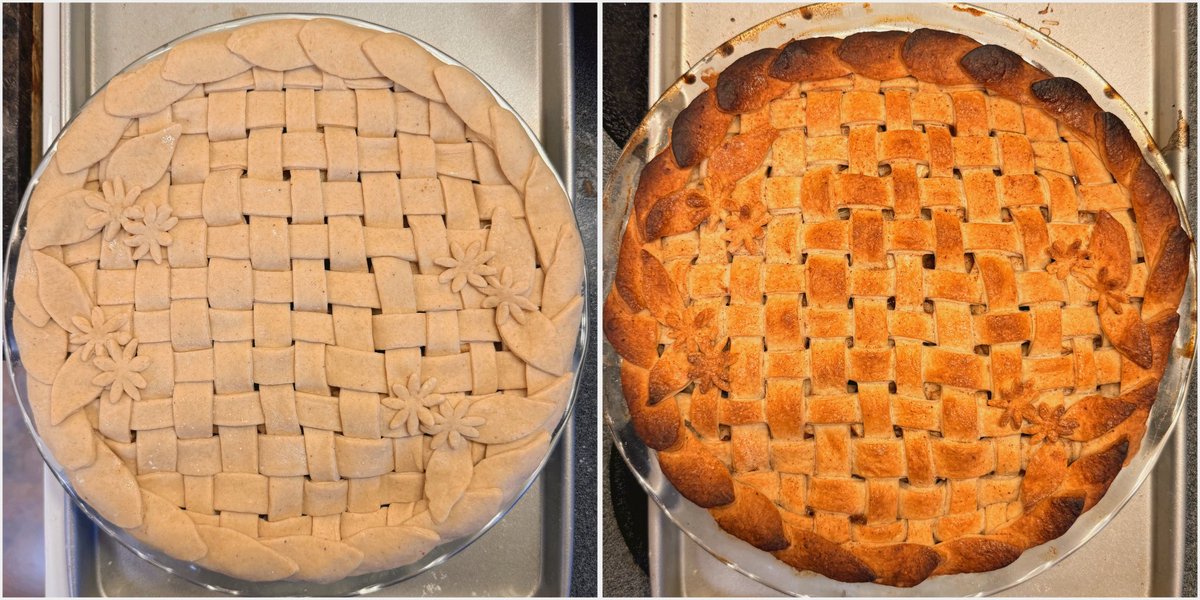 MOAR pie 🥧 

The edges got a little crispy but it smells gooood