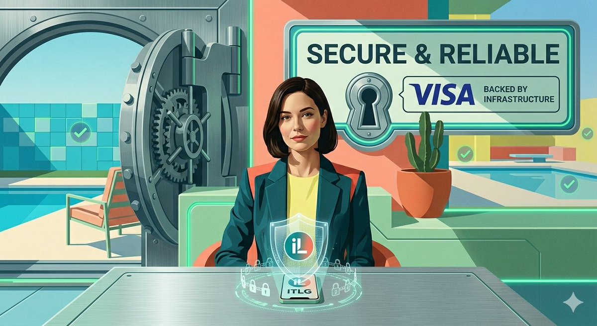 interlink2779's tweet photo. 8️⃣ Secure &amp; Reliable 🔐
Backed by Visa infrastructure, adding a strong layer of trust and credibility.#InterLink #ITLG #ITL https://t.co/Mzk8IejOGw