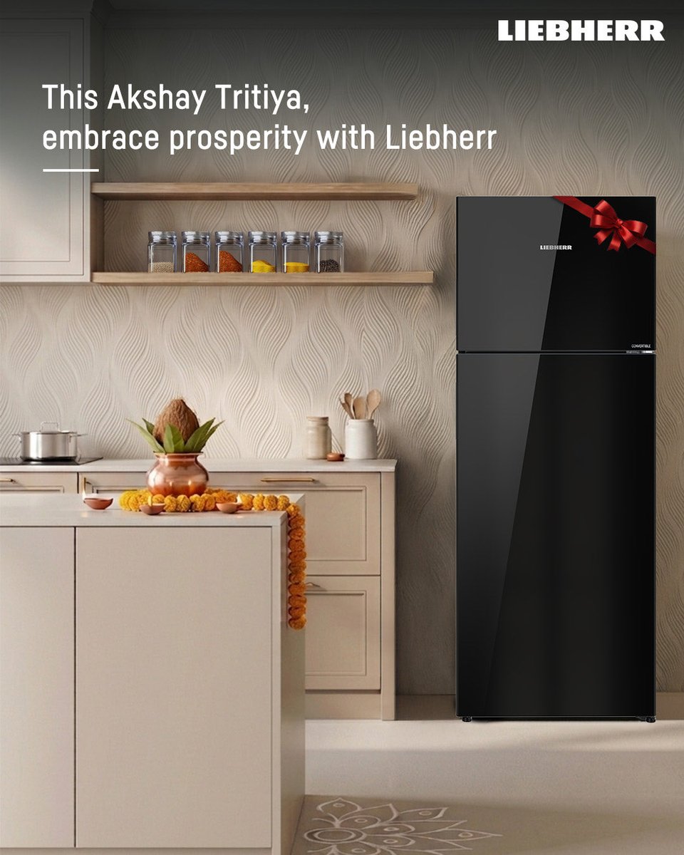 LiebherrHomeIN's tweet image. Wishing your home warmth, abundance, and prosperity this Akshaya Tritiya.
Let Liebherr be part of every meaningful celebration✨

#liebherr #liebherrappliancesindia #loveinnovationloveliebherr #akshaytritiya #refrigerators