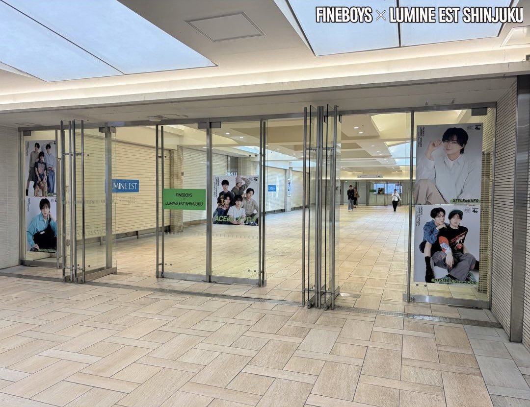 lumine_est's tweet image. ／
📸PHOTO SPOT
＼
B1のガラス扉にも撮りおろしカットが登場
ぜひ、写真を撮ってね！

詳しくはこちら📣
lumine.ne.jp/est/topics/det…

#FINEBOYS ＃ファインボーイズ #ルミネエスト新宿 #ルミネエスト #ACEes