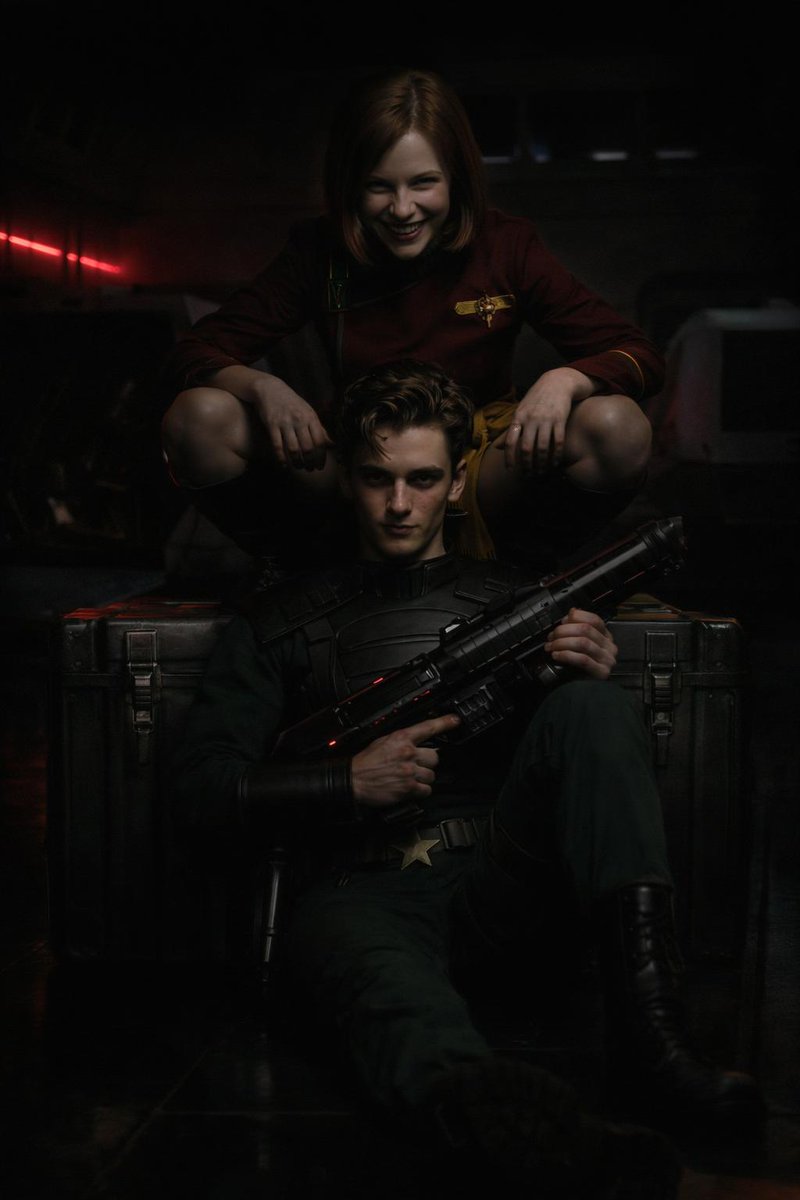 DrPikachu69's tweet photo. Am I going to go to Hell for this? 😀

Thoughts! @It_b_Mike @StarfleetDreams @BenKimbrell64 @CassieSokolova @wtfcetialpha5 

With Ensign John Latham (Marines) 🇺🇸 and Ensign Alina Orlova (Marines) 🇺🇦/🇷🇺
#aiphotography #aeternaterra #twok https://t.co/WFiCg7BMka