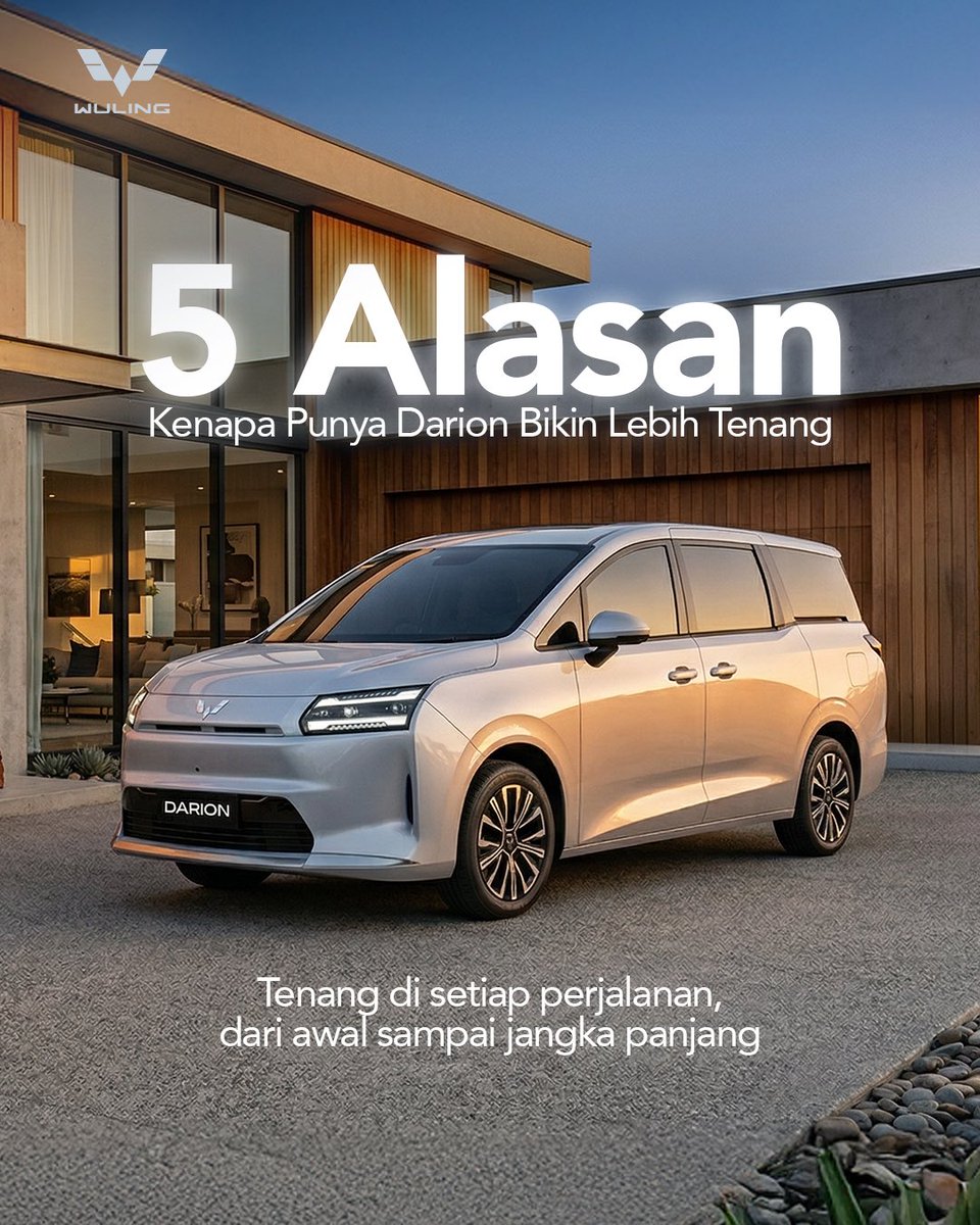WulingMotorsID's tweet image. Perjalanan itu bukan cuma soal sampai tujuan, tapi juga soal rasa tenang di sepanjang jalan.

#WulingMotors #DriveForABetterLife #DriveForAGreenLife #Darion #WorryFree