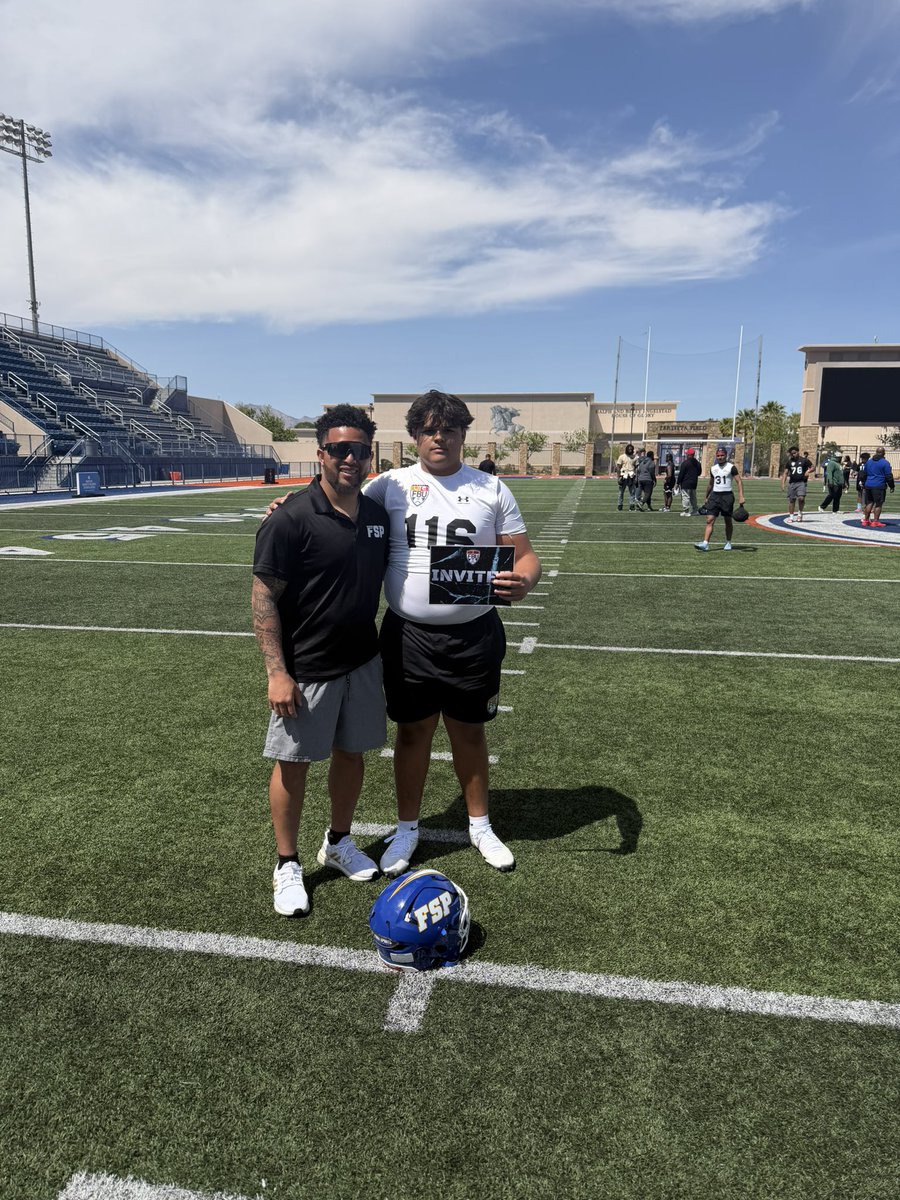 BradyStumbo2030's tweet photo. Blessed to have been able to compete at @FBUcamp Vegas today! Honored to be invited to the TopGun showcase in Naples this summer!
#TeamFSP #AG2G #CantCheatTheGrind
.
@TFordFSP @DenayFSP @ErikRichardsUSA @AWilliamsUSA @BrandonHuffman @KoreenBurch @LauerFBU @stevequinnFBU https://t.co/uBH5C9IKSh