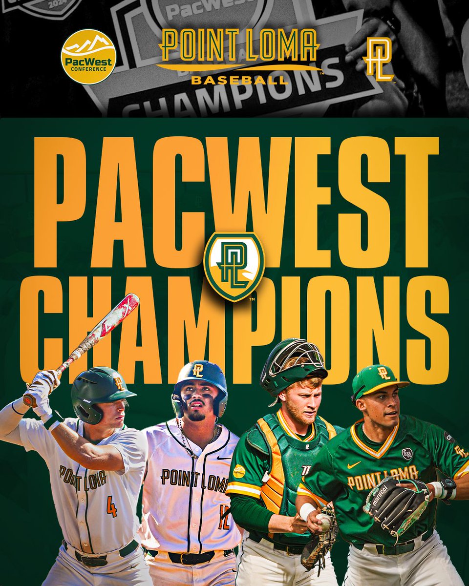 PLNUSeaLions's tweet photo. ⚾️ PACWEST CHAMPIONS 🏆

@PLNUBaseball wins @ThePacWest for the 4th time in 5 years, becoming the first 4x PacWest baseball champion in conference history.

#GoSeaLions https://t.co/seZ7JpBoWy
