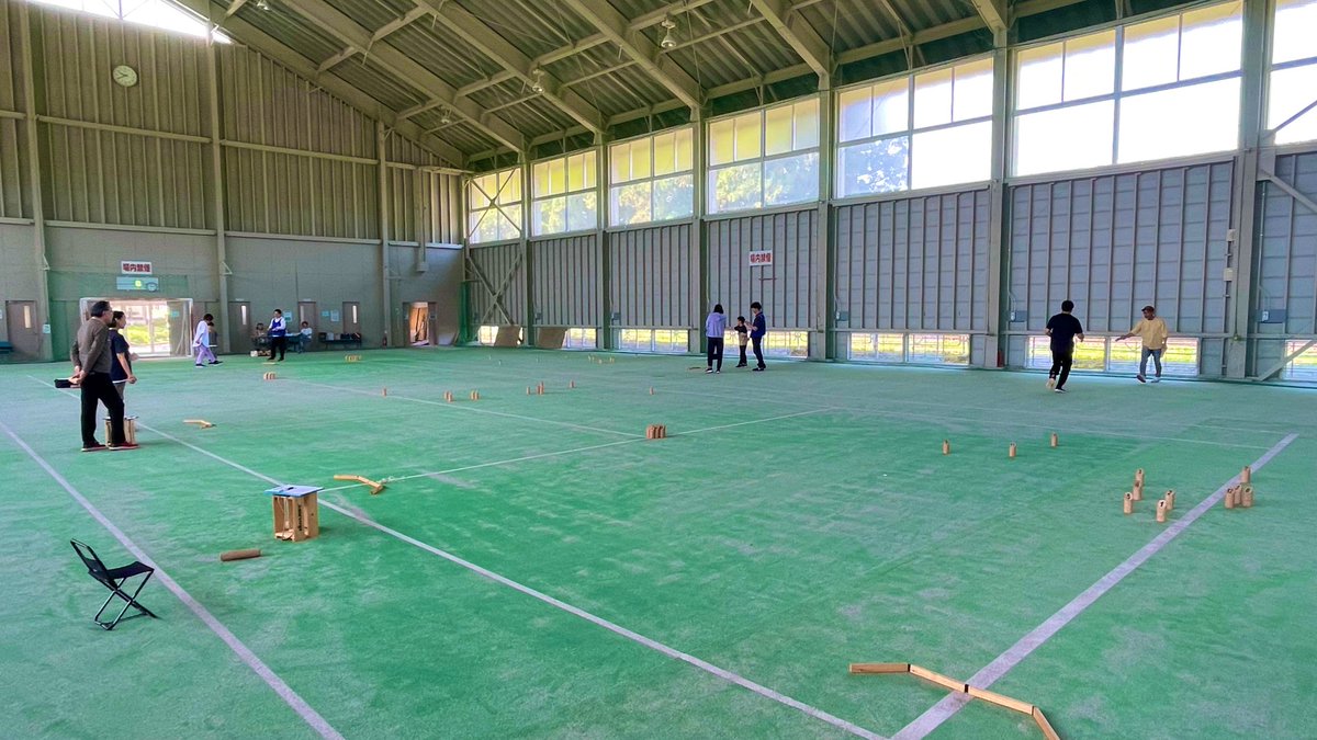 山形県モルック協会の体験会&amp;練習会。
今日も盛況。