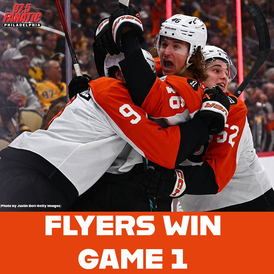 975TheFanatic's tweet image. Flyers Take Game 1 In Pittsburgh!

#flyers #NHL