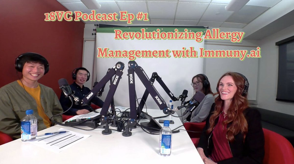 Official18VC's tweet photo. The best student founders are not waiting for permission.

For Ep. 1 of 18VC Podcast, we spoke with Mackenzie + Luna of Immuny — who met at a USC hackathon, built from lived allergy experience, and pivoted after 40+ customer interviews.

https://t.co/YkvEvUUD3R https://t.co/wvHa5u4PZf