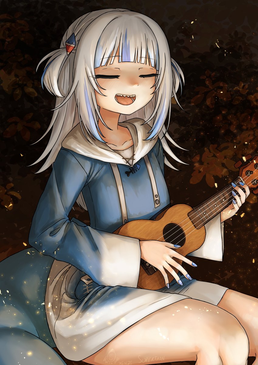 Karaoke by the campfire. Truly a cozy vibe