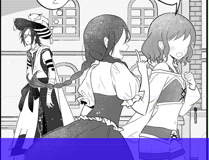 ベリキュートに描けたモブ子たち