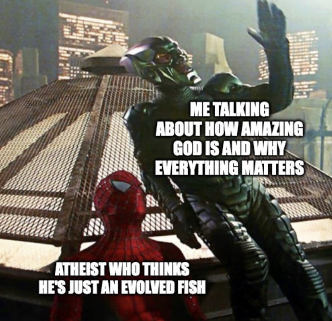 Darwin to Jesus tweet media