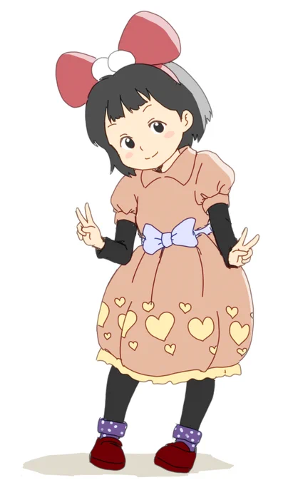 #女の子のピースを見せ合うタグ
