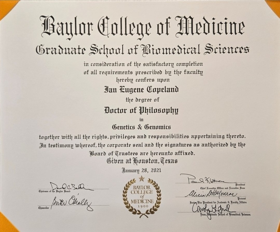 Ian Copeland, PhD tweet media