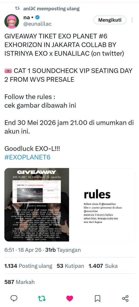 eri_erina__'s tweet photo. @eunalilac Bismillah, Aku suka Exo sejak 2016 &amp; bias ku adlh chanyeol. Pertama kali suka krn nonton exo next door terus  dan aku jatuh cinta bgt sama lagu MID dan vokal mereka. Pengen bgt dengar live mereka tapi warnya susah bgt😭.
Izin tag @ucomel_ @sehunfangirlll @loeyninibear https://t.co/aJBkIzFF8M