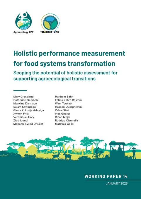 CIFOR_ICRAF's tweet image. How do we know if food systems are truly transforming and for whom?

This report explores why holistic performance measurement matters for fairly assessing #agroecology, drawing on work in Burkina Faso, Ghana &amp;amp; Tunisia.

Read:👉 bit.ly/4af8AVV

#aeTPP #TreesPeoplePlanet
