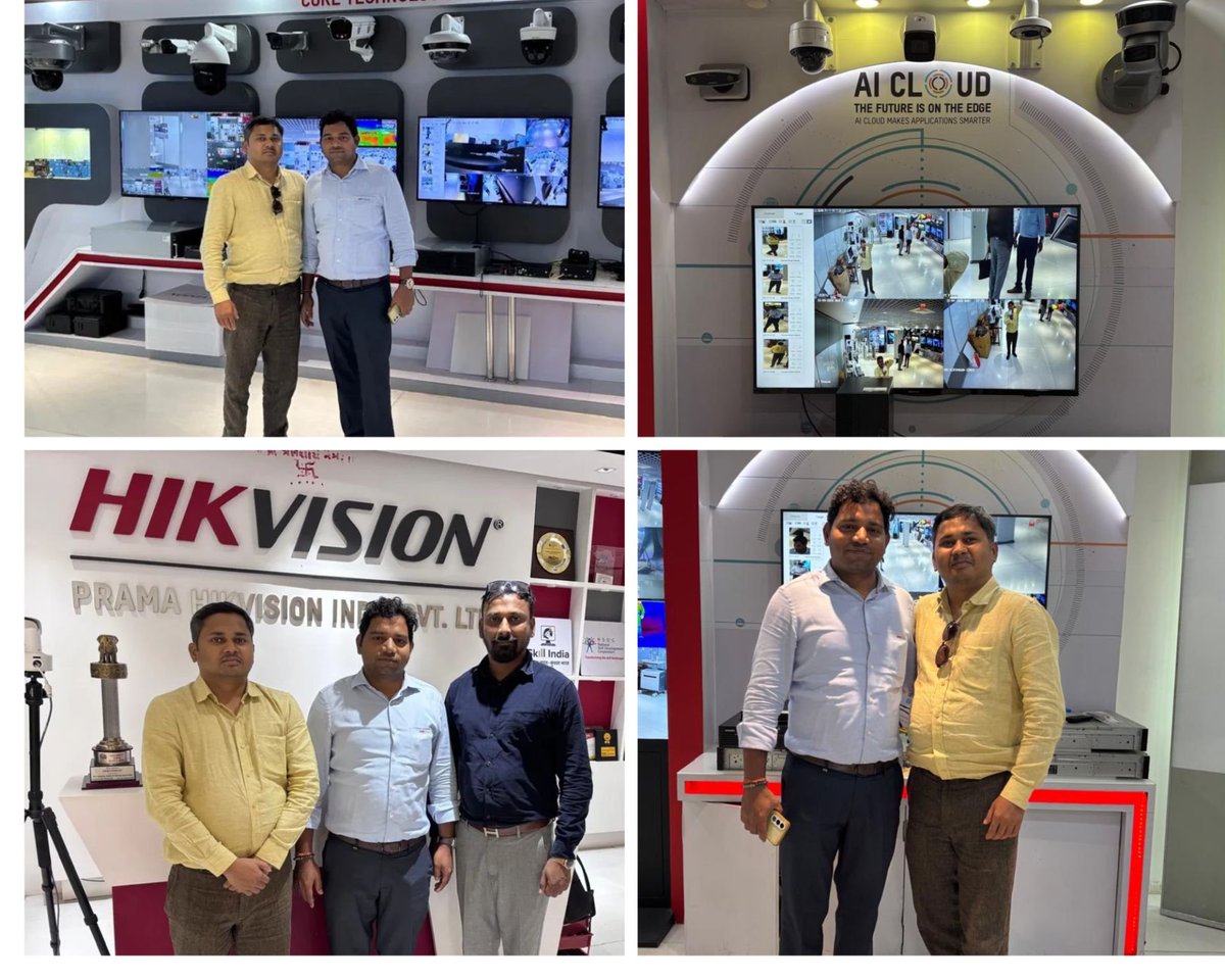 MsKrNk's tweet photo. Great interaction and insightful visit at Prama Hikvision experience center, exploring the latest advancements in AI-powered surveillance, smart security, and edge cloud solutions. Impressed by the innovations in intelligent video analytics, AI cloud, &amp; next-generation security. https://t.co/EqowbO8t7X