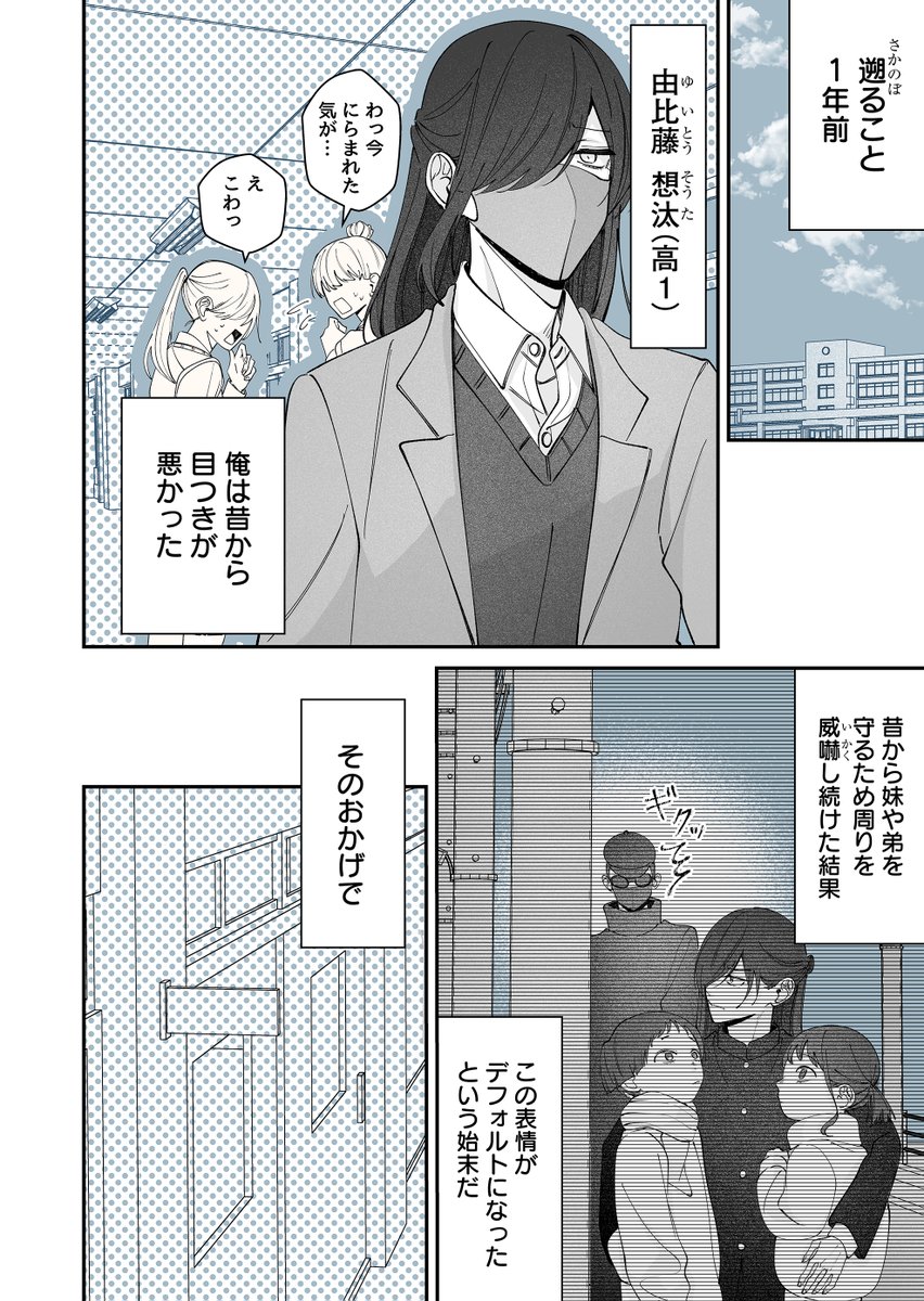 正反対な君に恋をした話(1/3) 