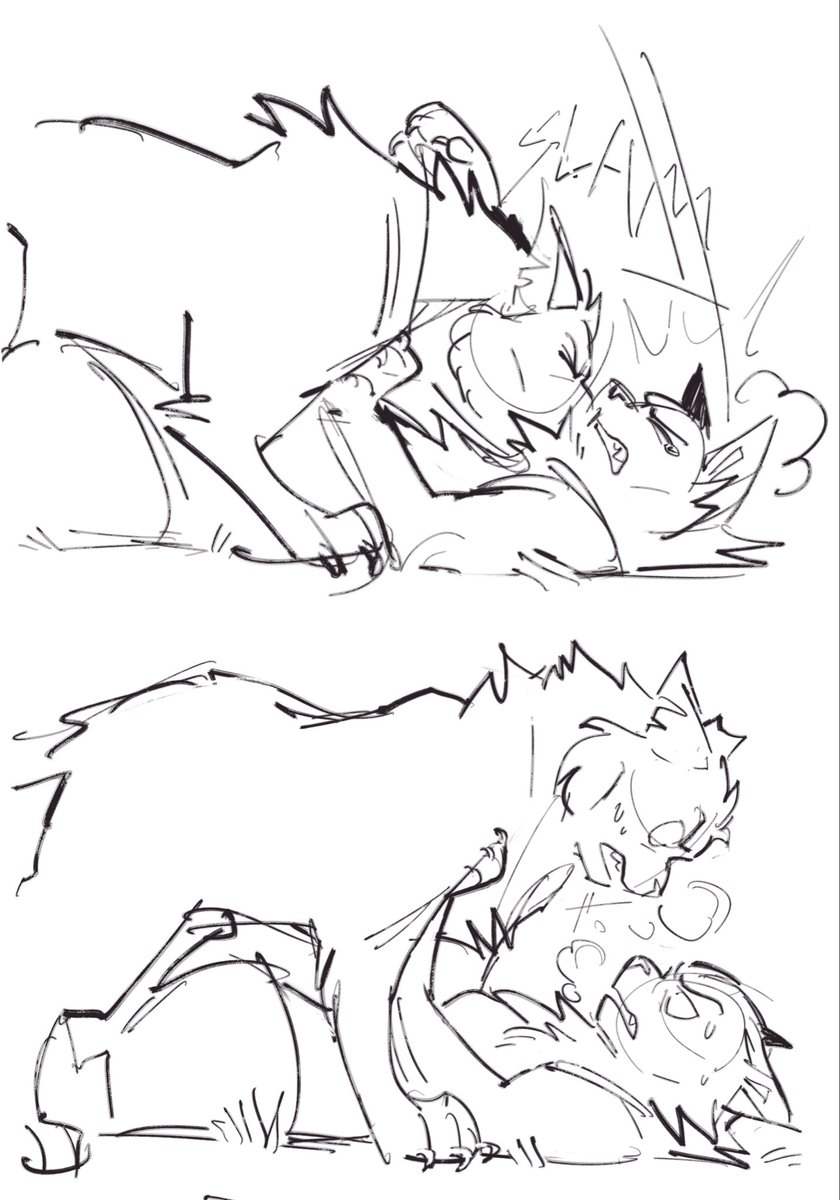 JOCKPRIEST's tweet image. the end of hannibal (2001) but it’s #warriorcats because im in deep dude