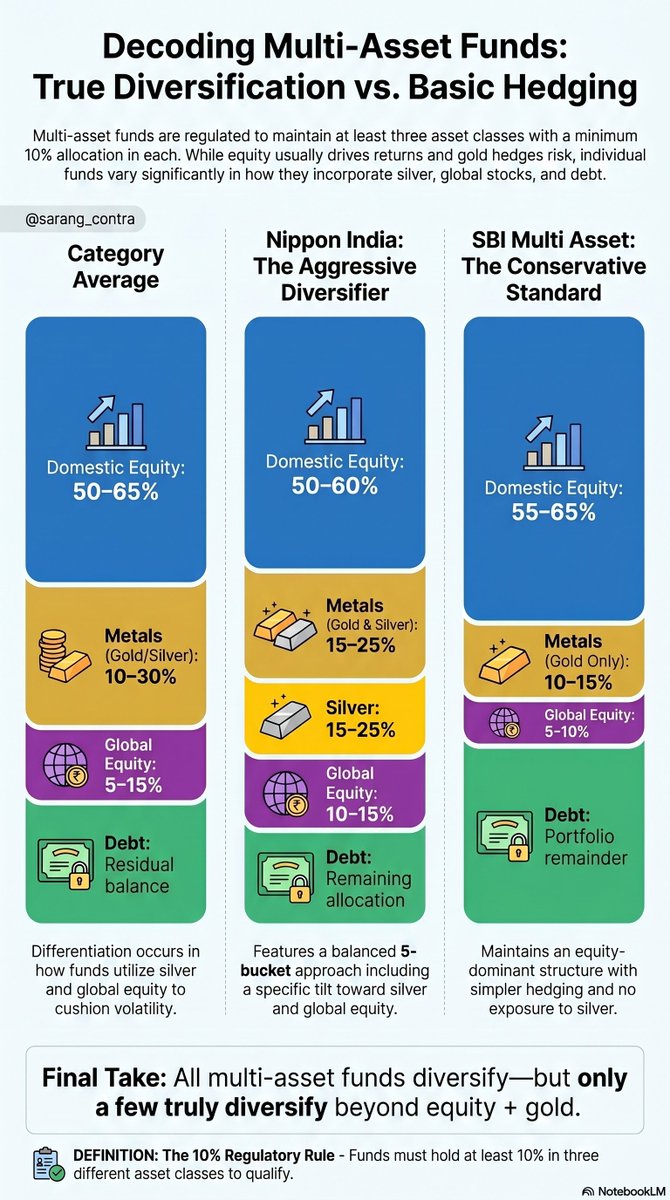 sarang_contra's tweet image. #MutualFunds
✳️Multi-Asset Funds Decoded ✳️
PS- No Recommendations | DYOR