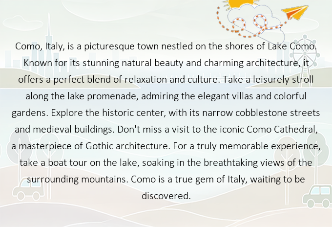 EclecticFlights's tweet image. Discover the Paradise of Como, Italy: Your Next Unforgettable Getaway Awaits! Ready to explore? Find cheap flights there now! ✈️ fly.eclectic.flights/flights/flight… #Como #Italy #FlyEclectic #TravelWithUs #NewAdventures