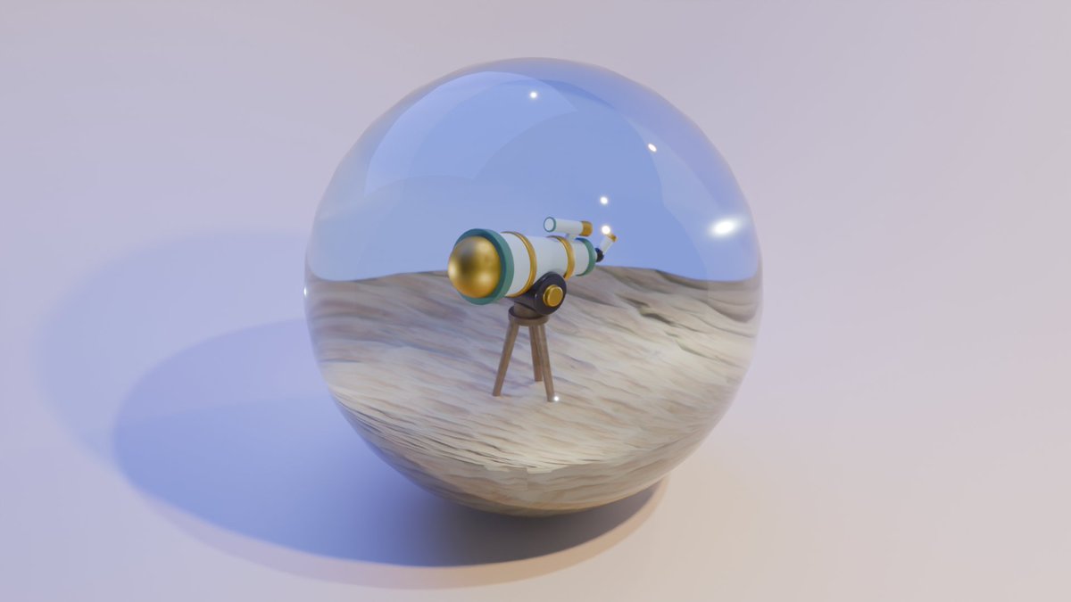 turbo3996_'s tweet photo. すごいすごい!
Blenderならガラス玉の中に世界を作ることができる…!
反射させた表面に光源がたくさん映ってるな…
あとBlenderKitめちゃめちゃいいな!
いろんなアセットが使えて、砂浜の表現もできた…!
他に何が使えるのか試してみる。
#Blender
#3DCG
#創作
#BlenderKit https://t.co/y6kdBVR8iL