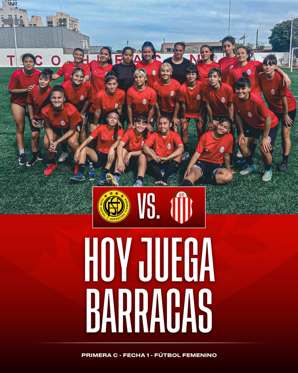 🇵🇪 𝐇𝐎𝐘 𝐉𝐔𝐄𝐆𝐀𝐍 𝐋𝐀𝐒 𝐆𝐔𝐀𝐏𝐀𝐒

👉 El plantel femenino de Barracas hará su debut absoluto en la Primera C, por la fecha 1, ante Flandria.

🏟️ El partido se disputará en Jáuregui desde las 9:00 hs.

💪 ¡Vamos por la historia, chicas!