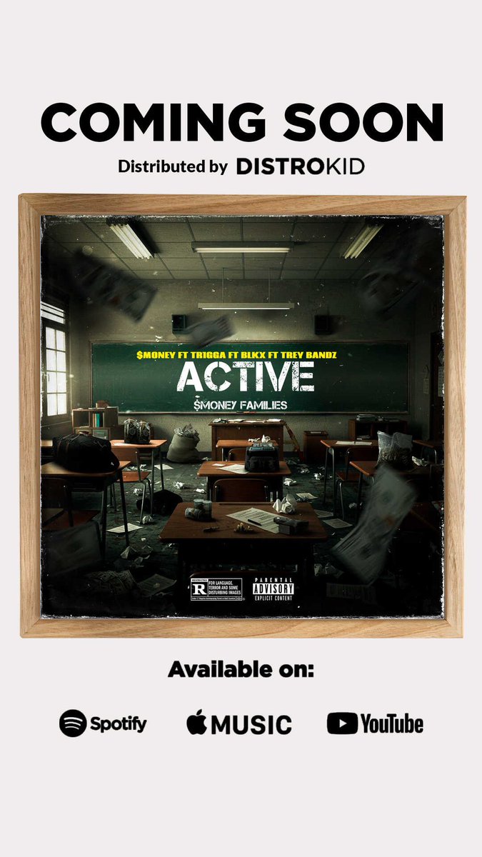 NationGmoney's tweet image. ACTIVE (Feat.$MONEY, TRIGGA, BLKX &amp;amp; TREY BANDZ) Dropped soon on all platforms.

ACTIVE (Feat.$MONEY, TRIGGA, BLKX &amp;amp; TREY BANDZ)
Dropped soon on all platforms.

distrokid.com/hyperfollow/sa…
#drill #drillmusic #newdrillmusic #lynndrill #SMONEY|
