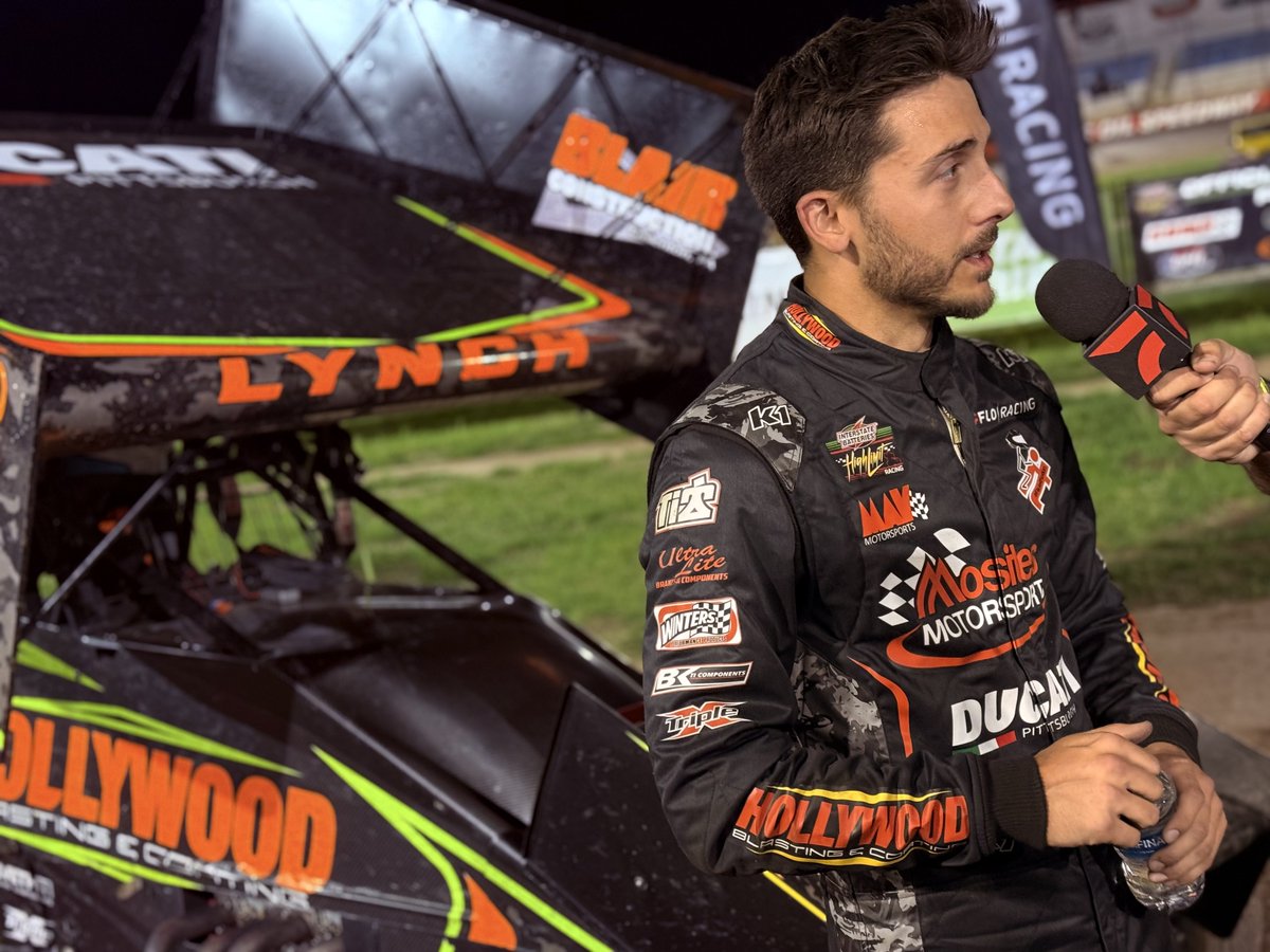 HighLimitRacing's tweet photo. .@Sye_Lynch earns a season-best runner-up finish at one of his best tracks tonight at @LucasSpeedway.

That’s five career podium finishes for the Apollo, PA native as he continues chasing his first-career @InterstateBatts High Limit Racing win. https://t.co/bznBWbeliY