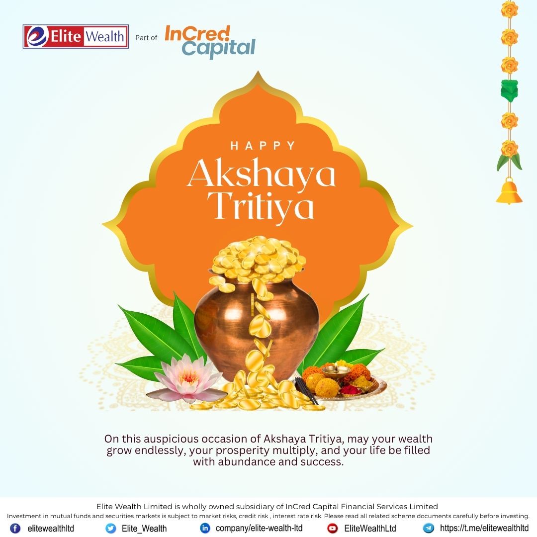 Elite_Wealth's tweet image. 🌼 𝐄𝐥𝐢𝐭𝐞 𝐖𝐞𝐚𝐥𝐭𝐡 𝐖𝐢𝐬𝐡𝐞𝐬 𝐘𝐨𝐮 𝐚 𝐇𝐚𝐩𝐩𝐲 𝐀𝐤𝐬𝐡𝐚𝐲𝐚 𝐓𝐫𝐢𝐭𝐢𝐲𝐚
.
On this auspicious occasion, may your wealth grow endlessly, your investments multiply, and your journey be filled with prosperity and success.
.
#AkshayaTritiya #EliteWealth #Prosperity