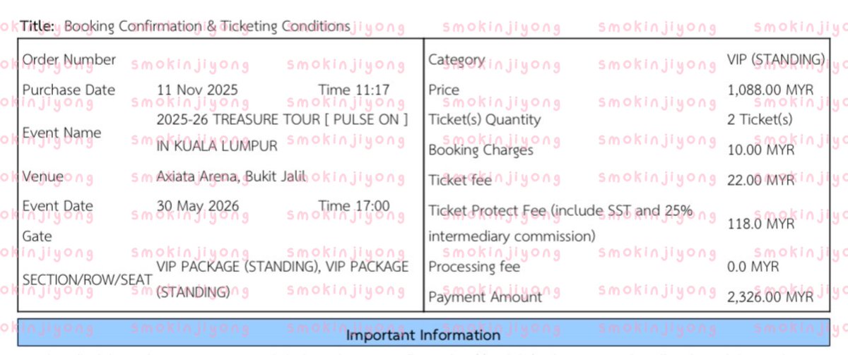 [🇲🇾 WTS — HELP RT]

☆ TREASURE [PULSE ON] in KL ☆

⟢ x1 vip standing
⟢ secured during wv membership presale
⟢ rm1088 (ori price no extra charges)
⟢ rts; have a family event on that day
⟢ helping out a friend

#TREASUREinKL #PULSE_ON_IN_KL
#TREASURE <a href="/pasarTREASURE/">PasarTreasure MY 🇲🇾</a>