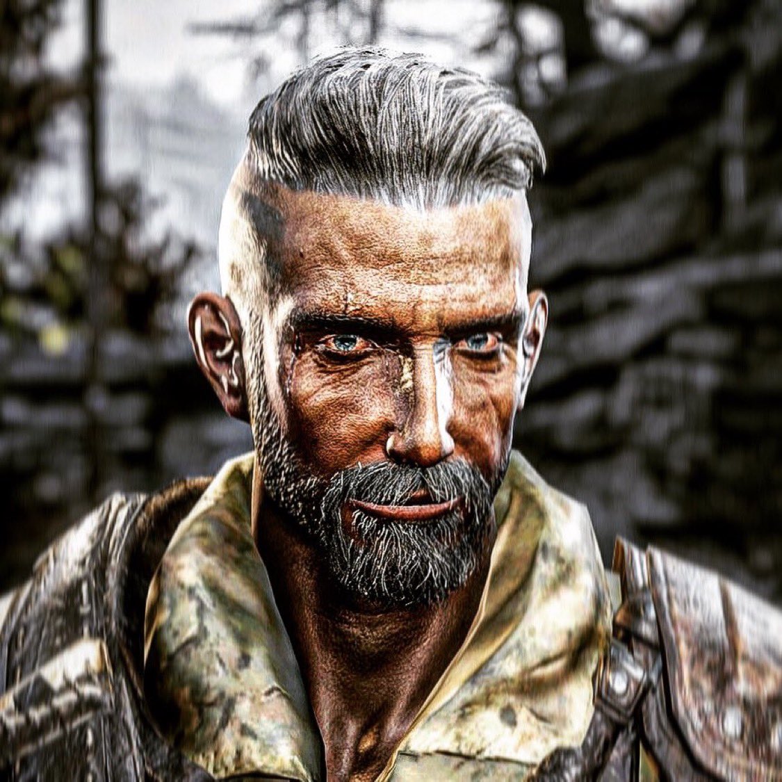 Enigma0verdrive's tweet image. 初めての76ツイートを掘り当てた。
そのすぐ後に調整したキャラクターがこれ

#fallout76