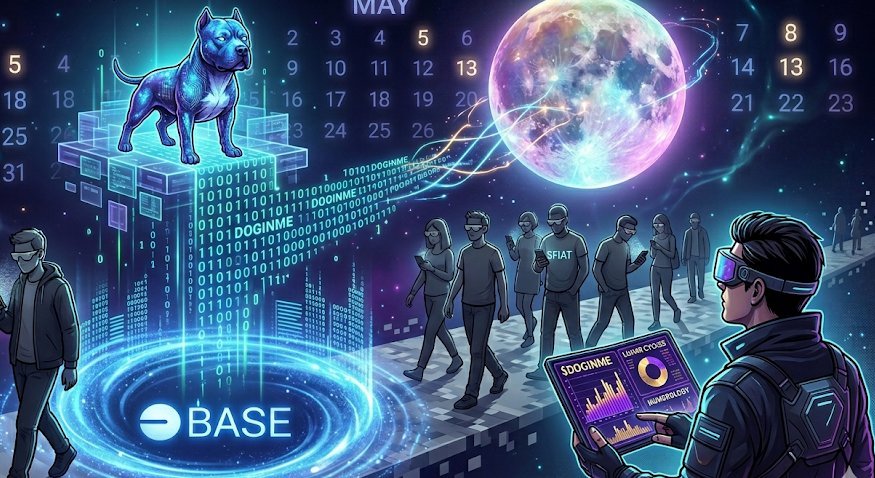 Vrunleashed's tweet photo. The simulation is aligning the codes for $Doginme on $Base this May, and the normies are completely blind to it.
If you aren't paying attention to the #numerology and the lunar cycles, you're trading with one eye closed. Time to wake up. 🧵👇 #VRUnleashed #BaseChain https://t.co/TVsesr3pUR