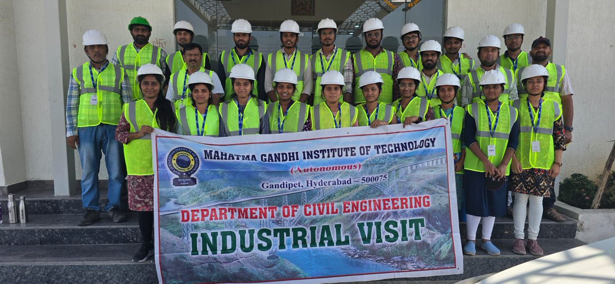 mgithyd's tweet image. 🏭 PG students from MGIT (CASE) &amp;amp; CBIT (Structural Engg.) visited DEC Industries, Aepoor on Apr 17. Real exposure to PEB structures, PVC pipes, panels &amp;amp; modern construction systems.
Theory → execution.
#MGIT #CBIT #IndustryVisit