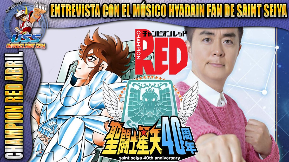 universosaintse's tweet photo. Entrevista con el músico Hyadain (Kenichi Maeyamada) fan de Saint Seiya.
➡️ https://t.co/wdUEqmQOfC
#SaintSeiya #USScom https://t.co/xzpnSIR4Zq