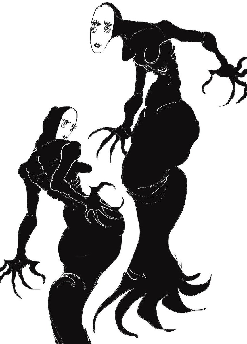 sharon doodles, gonna remove the hair from her design to show the silhouette better😇