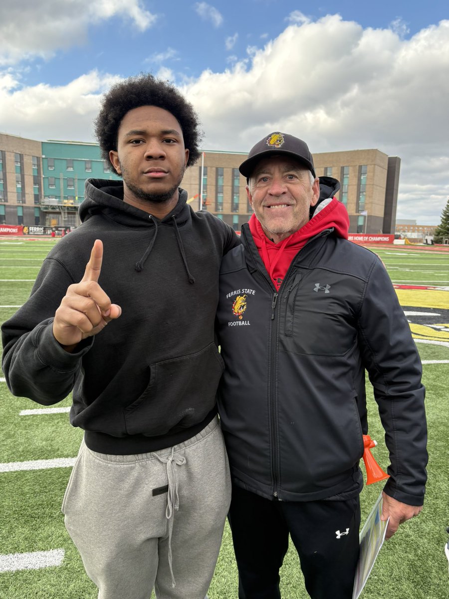 keitoosmoove's tweet photo. Had a chance to see @FerrisFootball thanks for the hospitality at the visit‼️ @Coach_Rock @REDFORDUNION @iiler_2 https://t.co/39QGkc6bKC