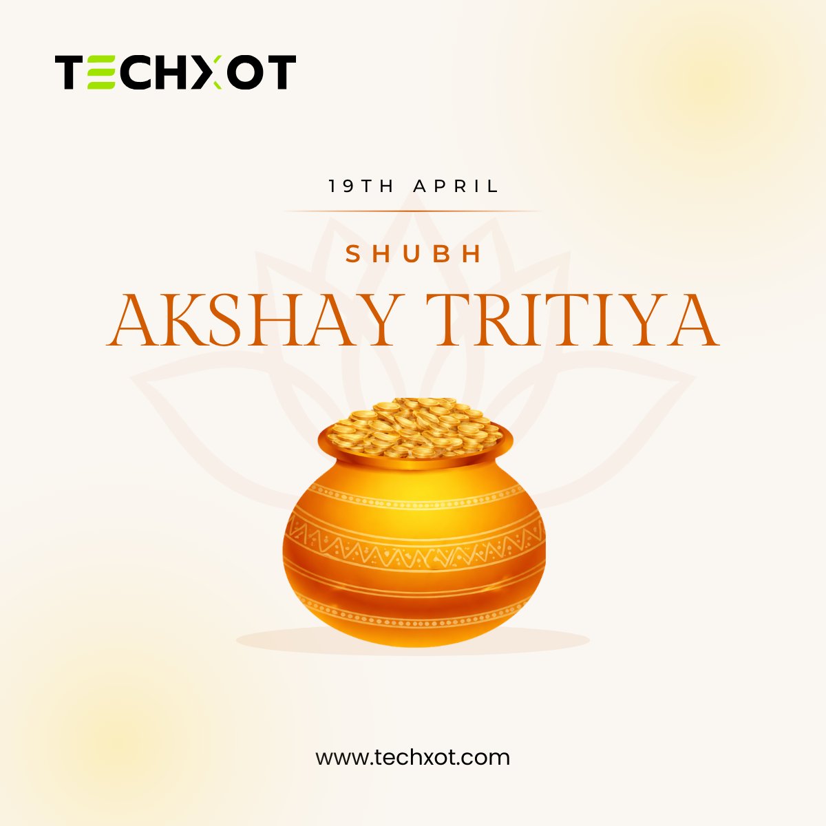 _techxot's tweet photo. Wishing everyone a blessed and prosperous Akshaya Tritiya!

May this auspicious day bring endless wealth, happiness, and success into your life. Let new beginnings shine bright and every effort turn into lasting prosperity.

#AkshayaTritiya #Blessings #Prosperity #Techxot https://t.co/eGGPKyKEBu