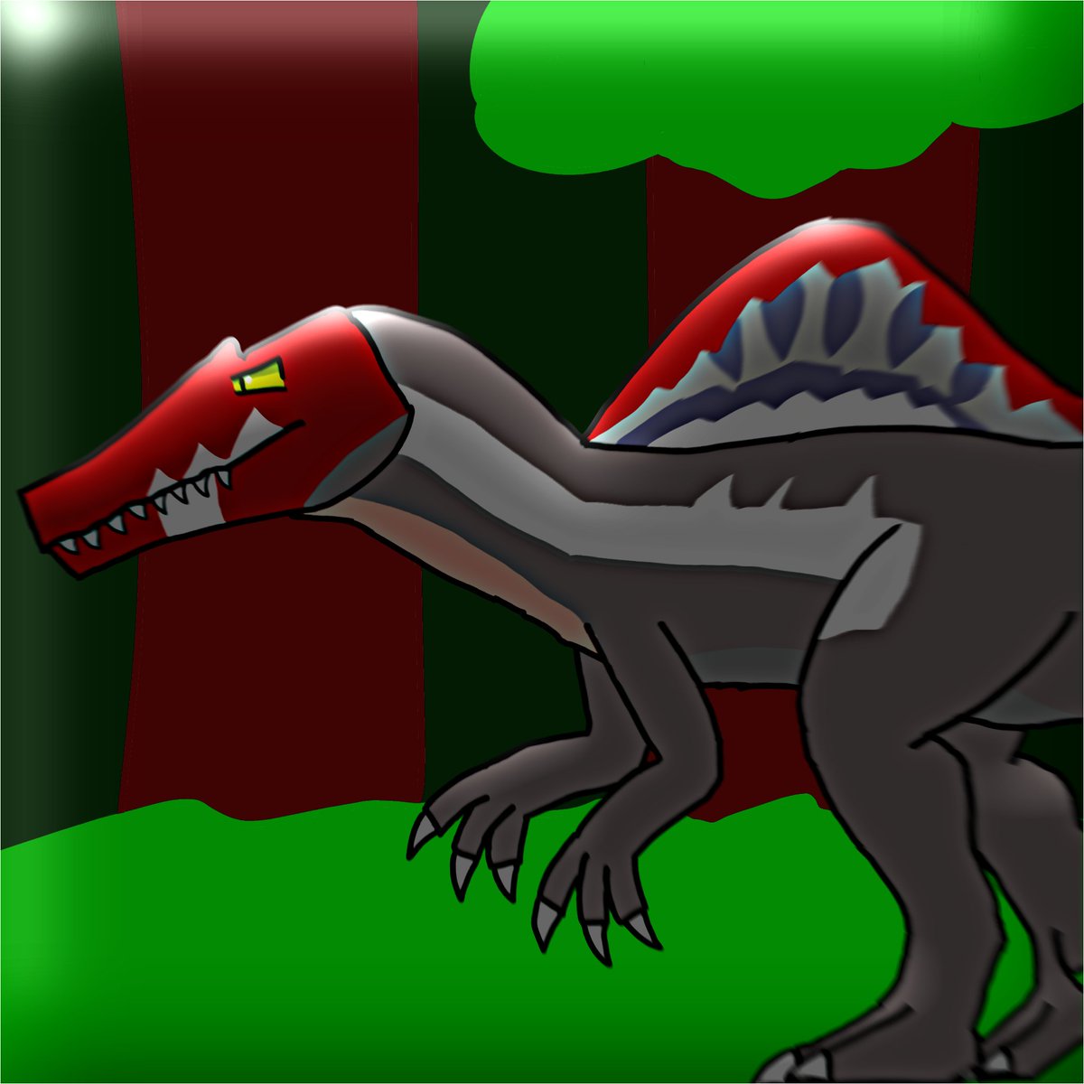 BLUELIZAR_X's tweet image. I tried drawing aseet87 in my own style.
#dinosaurus #spinosaurus #jurassicpark3
