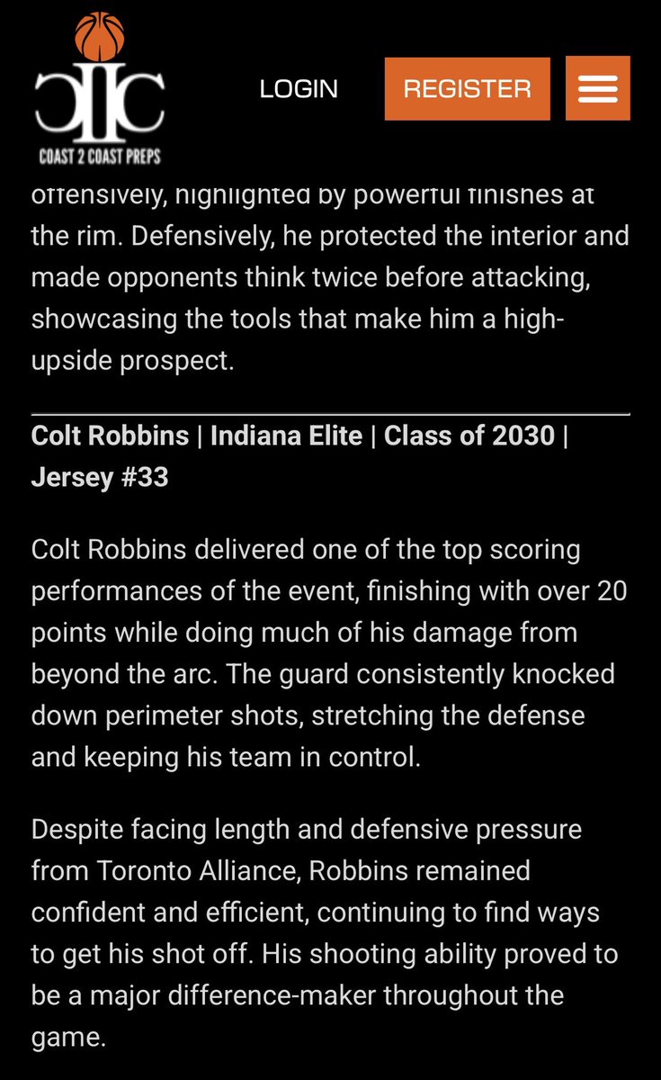 ColtRobbins33's tweet photo. Day 1…@CoachRyan3030 @PrepHoopsIN @IndianaEliteIE @kylerstaley @Coast2CoastPrep https://t.co/cXHN9Ra4Rz