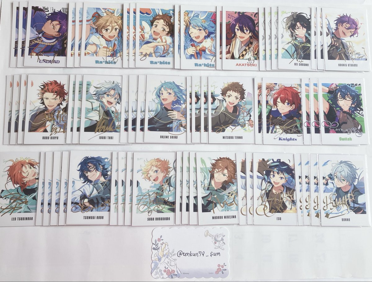 tenkun79_sum's tweet photo. ʚ交換ɞ  あんスタ ぱしゃっつ TRIP 9周年 展示会 特典

譲 ❥ 渉 桃李 弓弦 スバル 真 鉄虎 忍 翠 奏汰 巽 マヨイ 凪砂 ★茨 ★ジュン ○宗 ★零 ★薫 アドニス 紅郎 颯馬 ○維吹 友也 なずな 創 光 司 ★レオ ★泉 つむぎ 宙 斑 エス カンナ

求 ❥ ☆凛月 夏目 英智 ☆日和 ユメ ☆望見 チトセ 藍良 https://t.co/O7Dpxje1cE