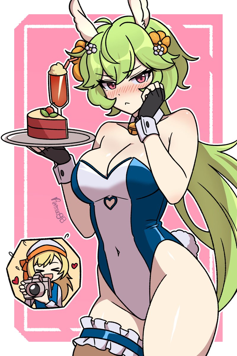 Kamuo98's tweet image. FanArt 》Mayreel (Bunny suit).
.
¿Alguien desea un poco del cake de Mayreel?  🗿🗿.
.
.
#kakaogames #mayreel #bunnysuit
#mobilegames #sexy #fanart
#guardiantales #ガデテル
#ガーディアンテイルズ