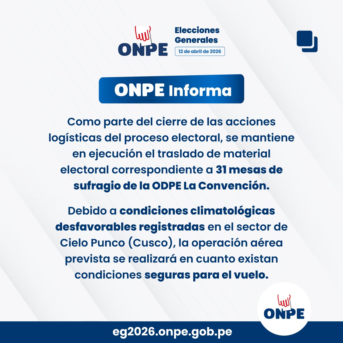 ONPE tweet media