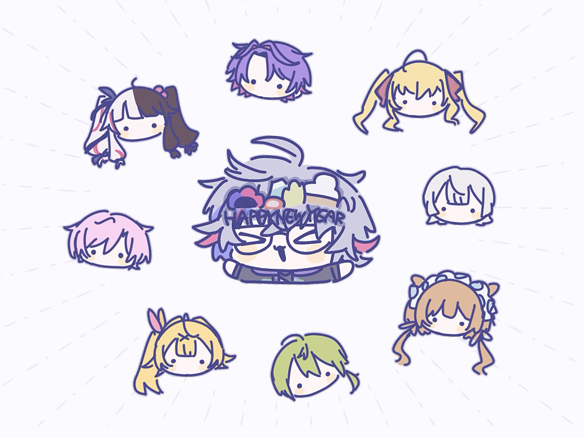 鷹宮リオン ,夜見れな 「ドライブスルー10分凸待ちすきだ」|k:のイラスト