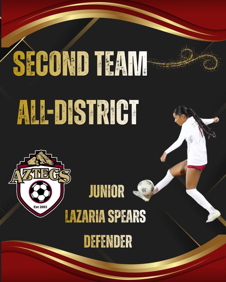 ELDO_GSoccer's tweet photo. 🌟Second Team All‑District Honors
Congratulations to Montse and Lazaria on being named Second Team All‑District. This recognition reflects a strong season defined by consistency, effort, and commitment to excellence. Well deserved. ⚽️👏
#AllDistrict #ProgramPride https://t.co/lriX1sfTKa